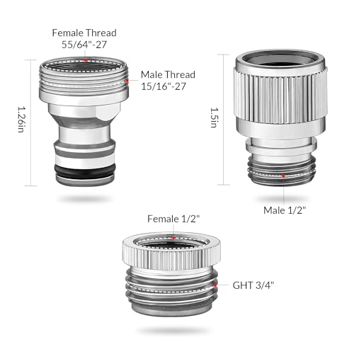 image for Hsmhose Sink Faucet Quick Connector,Faucet Adapter for Sink Connection