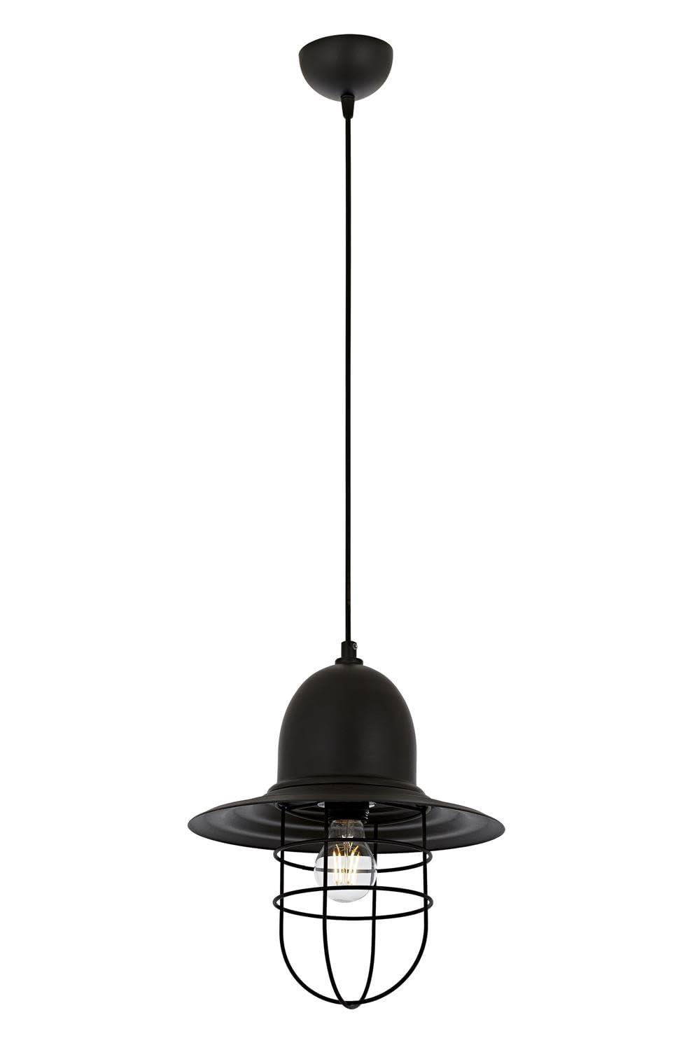 Avonni AV-4106-M26-BSY Siyah Boyalı Modern Avize E27 Metal 25cm