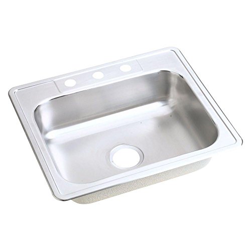 Elkay D125214 Dayton Single Bowl Top Mount Kitchen Sink, 25" x 22" by Elkay - Used condition - CA$103.45