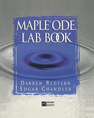 The Maple® O.D.E. Lab Book