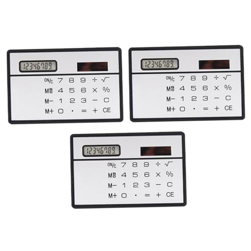 DOITOOL 1 Set Solar Calculator Calculator Thin Scientific School Mini School Supplies Digital Calculating Tool Portable Calculating Tool Plastic