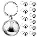 Nikeg Dog Collar Bells 72Pcs Pet Bells Small Lightweight Metal Bell Pendant for Cat Dog Collars Outdoor Charm Decoration Clear Sound