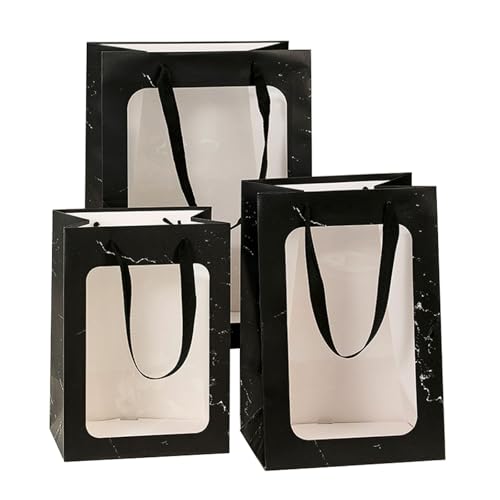 Sac emballage pour cadeaux d'invités de mariages et événements en PVC effet marbre