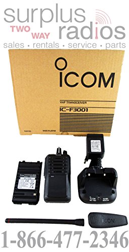 Icom IC-F3001 03 VHF 136-174MHz 5W 16 CHANNELS Two Way Radio