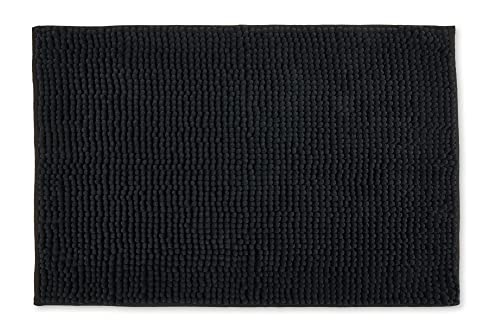 Emma Barclay Noodle Soft Touch Non-Slip Bathroom Rug in Black - Bath Mat 45x75cm - Image 3