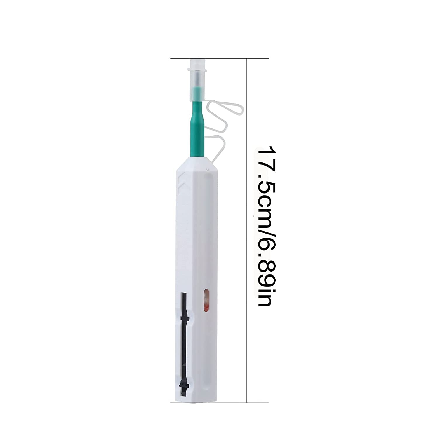 MSDADA 2 Pcs Fiber Optic Cleaner Pen, SC/ST/FC Connectors Cleaning, End Face Fiber Smart Cleaner for 2.5mm Connectors (White) - Image 2