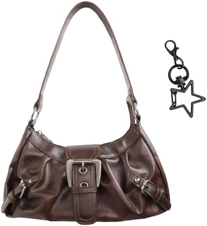 VOSSOT Y2K Bag, Vintage Bag, mit Taschenanhänger Frauen Handtasch...