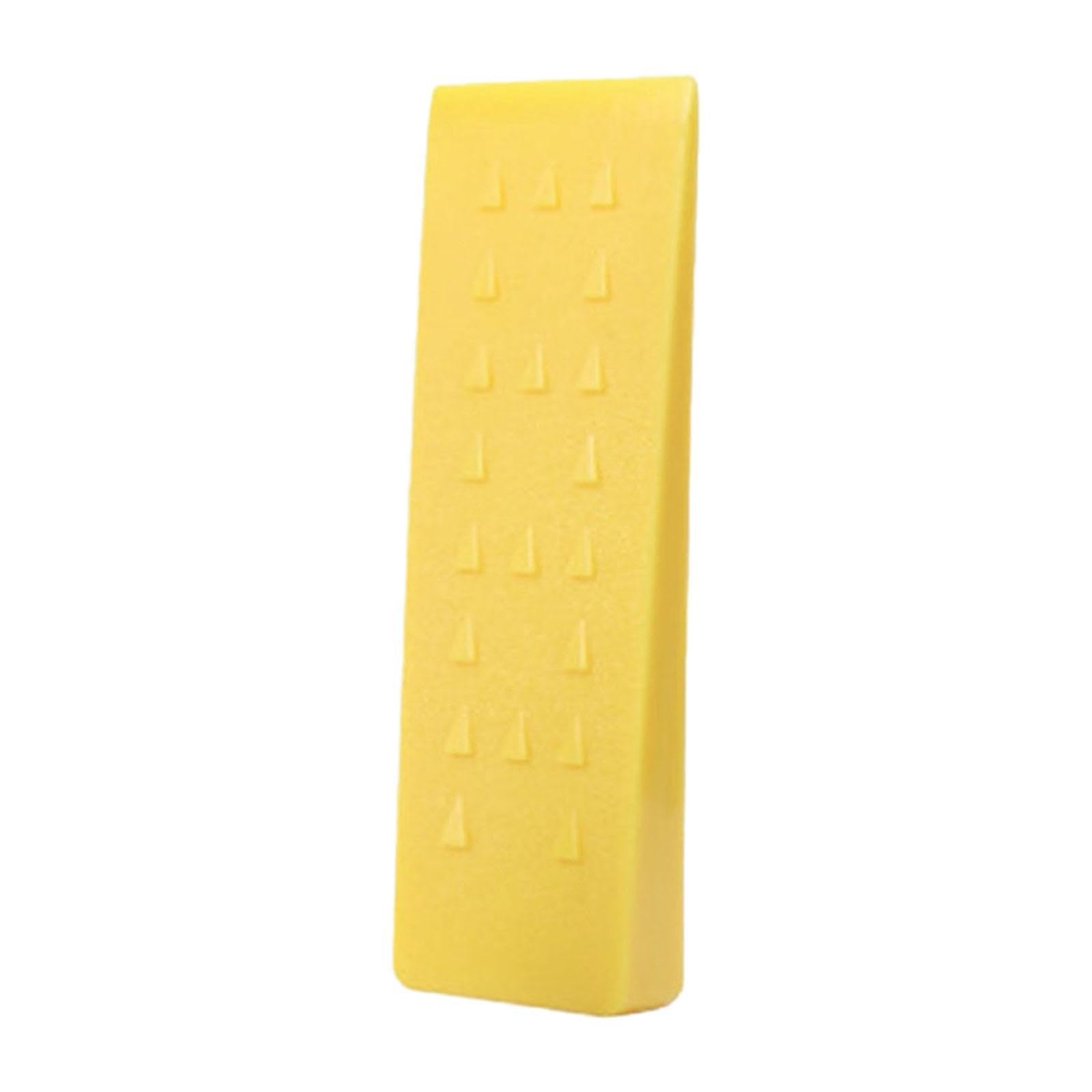 AMSLSIU Felling Wedge Logging Wedge Durable Essential Tool for Outdoor Tree Cutting Efficient Lightweight Supplies for Wood Splitting Felling Logging Cutting, Yellow, 25cm