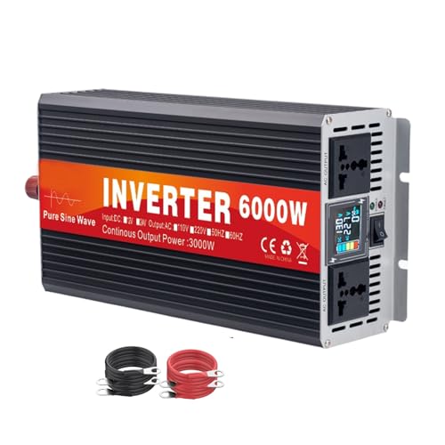 Inverteur d'onde sinusoidale pure 6000W 48V 230V avec écran LCD pour site isolé