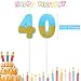 Velas de Cumpleaños de 40 Velas de Números Topper de Tarta Adornos...