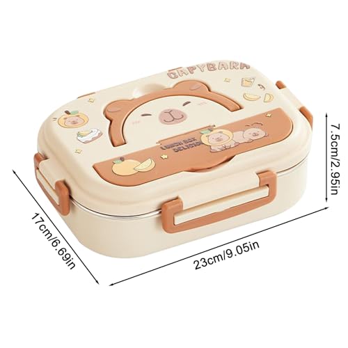 Contenedor de almuerzo hermético de acero inoxidable para niños 6