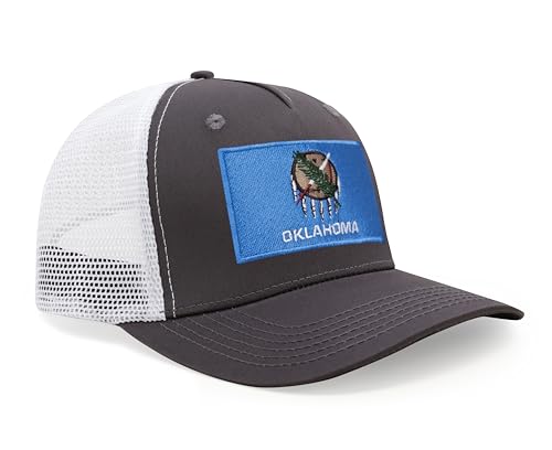 Image of International Tie State Hat for Men and Women, Adjustable Snapback Trucker Baseball Cap with Embroidered Patch