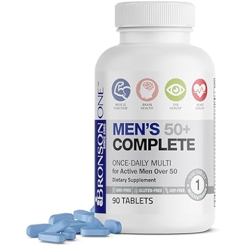 Bronson ONE Daily Mens 50+ Complete Multivitamin Multimineral Cover