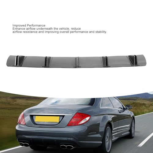 Diffuseur de lèvre arrière en fibre de carbone style requin pour E90 E91 - 3