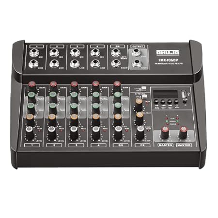 Ahuja FMX-106DP PA mixer With built-in MP3 Player & Digital Effects