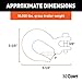 CURT 81560 3/8-Inch Forged Steel Clevis Slip Hook with Safety Latch, 18,000 lbs, 1-In Opening, 7/16