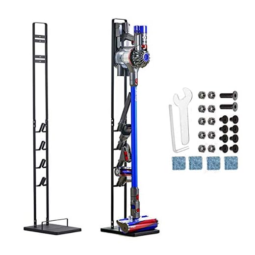 Queta Ständer Halterung für Dyson V6 V7 V8 V10 V11, Vertikale Halterung Staubsauger und Zubehör Dyson V6 V7 V8 V10 V11 DC58 DC59 DC62 DC74, Nein Bohren der Wand