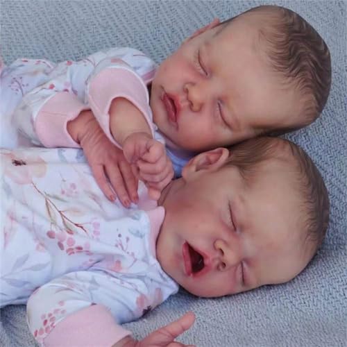 Muñecas Reborn Gemelas Realistas de 18 Pulgadas miniatura 2