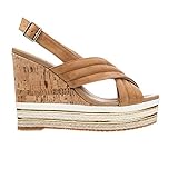  Hogan Hxw4420bm30a8hs405 Sandalen mit Keilabsatz, Braun - Tabak - Größe: 38 EU