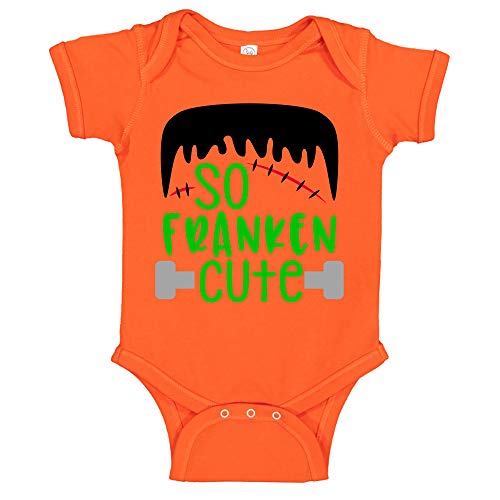 CBTwear So Franken Cute - Funny Frankenstein Halloween Outfit - Cute Infant One-Piece Baby Bodysuit