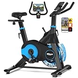 ERGOLIFE Air + Magnetic Resistance Exercise Bike, Stationary Fan Bike with...
