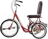 Durable and Stable Construction: The adult tricycle boasts a high-carbon steel frame with a triangular design for superior stability. Its adjustable rear seat is perfect for carrying cargo or passengers, offering versatility for various needs. Advanc...