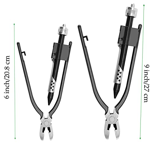 Mahiong 2 Pcs Safety Wire Twisting Pliers Set, 6" 9" Wire Twister Tool Lock Wire Pliers For For Aircraft Auto Industry #TOP1