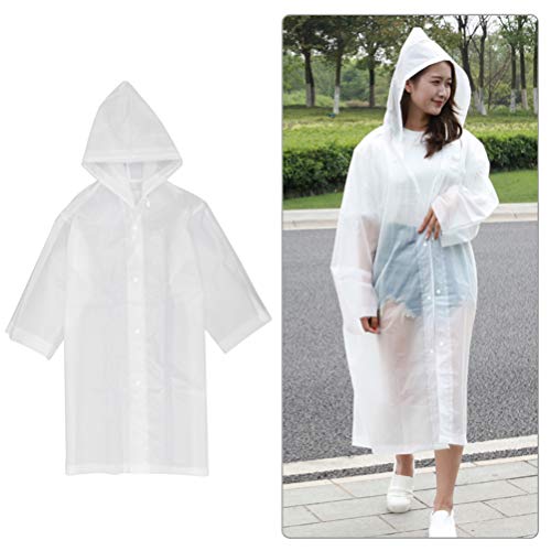 COHEALI 1pc Dull Polish Eva Rain Poncho Reusable Raincoat for Adults for Outdoor Activities Like Camping and Hiking Drying and Easy Storage4