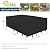 Easy-Going Rectangle Patio Furniture Cover Waterproof Outdoor Dining Table and Chair Cover Anti-UV Outside Sectional Sofa Set Covers (126" L x 63" W x 28" H, Black)