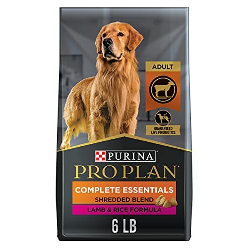 Image of Purina Pro Plan High Protein Dog Food With Probiotics for Dogs, Shredded Blend Lamb & Rice Formula - 6 lb. Bag
