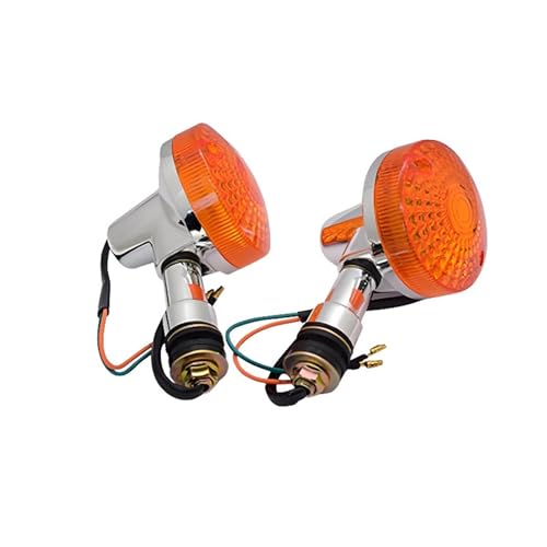 Clignotants universels avant arrière moto Suzuki GN125 GN250 orange