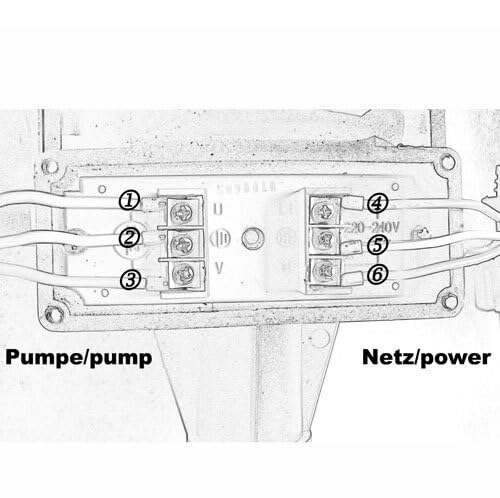 Agora-Tec® Durchflusswächter DWv-3 mit Kabel, Pumpen Druckschalter zur Pumpensteuerung für Kreisel- und Tiefbrunnenpumpen ideal für Anwendungen mit geringem Durchfluss z.B. Toiletten (kein Takten)