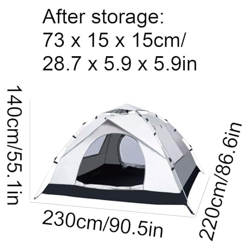 Carpa automática pop-up para 3-4 personas miniatura 2