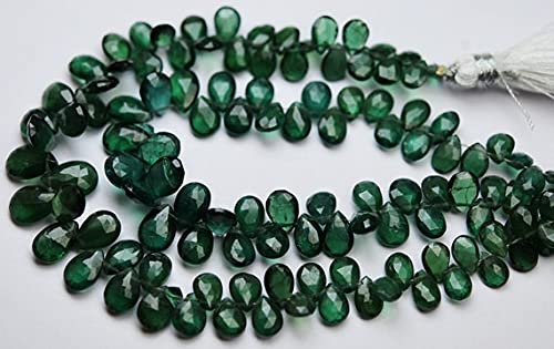 Apatite Verte Chrome naturelle perles facettées poire 6-8.5mm pour enfilage et bijoux DIY