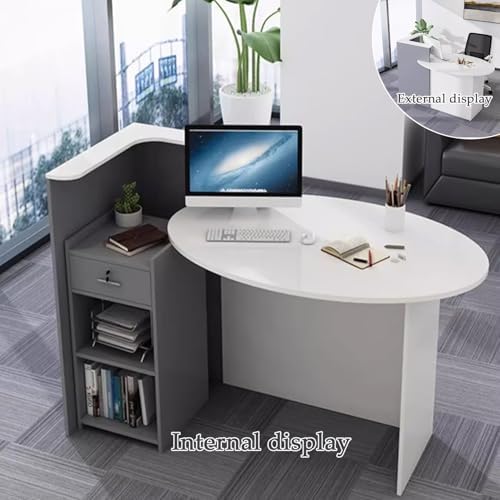 Ele Moderner Schreibtisch Slish Bürotisch für Professas, perfekt für Firmenlobbys und Wartebereiche und funktionales Design
