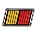 For Lancer Evolution X K Double couleur avant Grille d'insigne d'emblème Ralliart