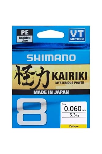 Fil Shimano Kairiki 8 tresse jaune 300m pêche aux leurres souples