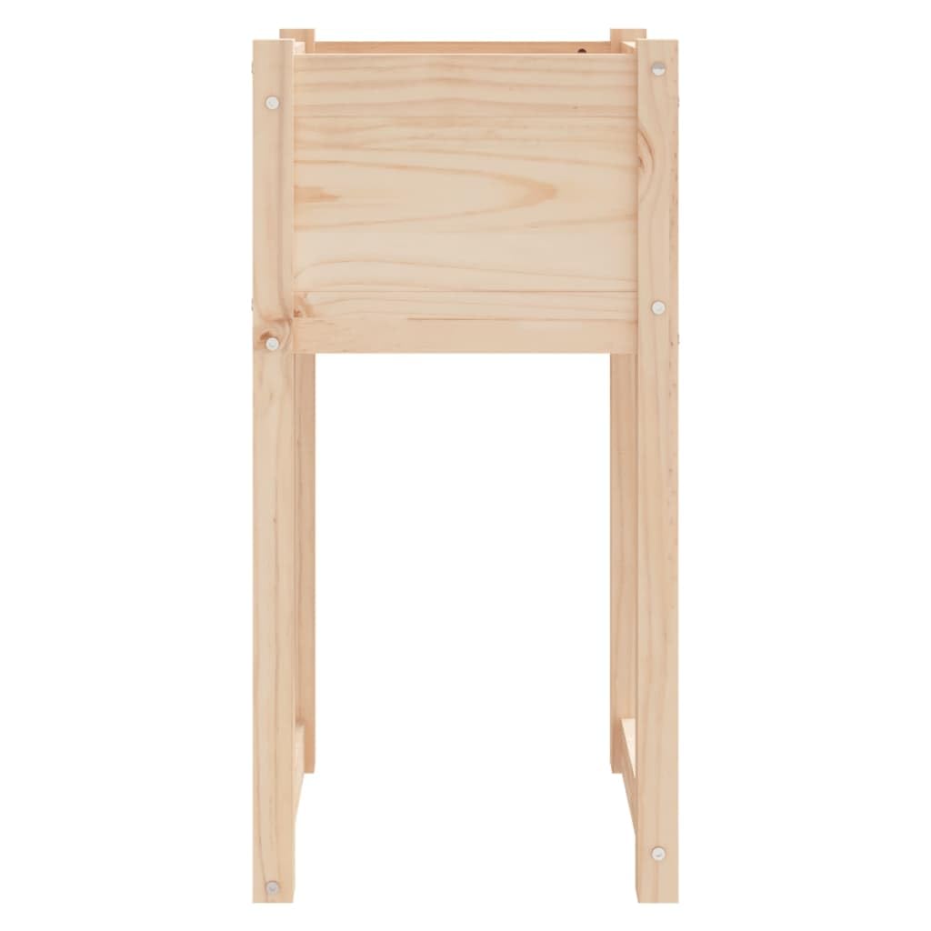 Pflanzkübel 2 Stück 40x40x81 cm Massives Kiefernholz Blumenkasten für Garten Balkon Terrasse mit Abflussloch und Bewässerung, Outdoor Indoor Pflanzgefäß, Hochbeet Balkonkasten Deko