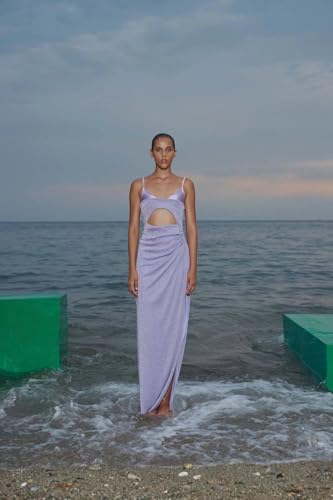 BAOBAB Women's Elegant Cutout Waist Maxi Dress - Mino3