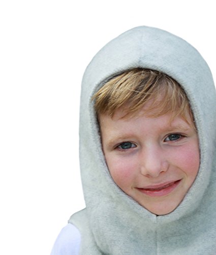 Lanacare Organic Merino Wool Nelson/Balaclava - Soft Grey, Size 110 (2-5 Yr) #TOP1