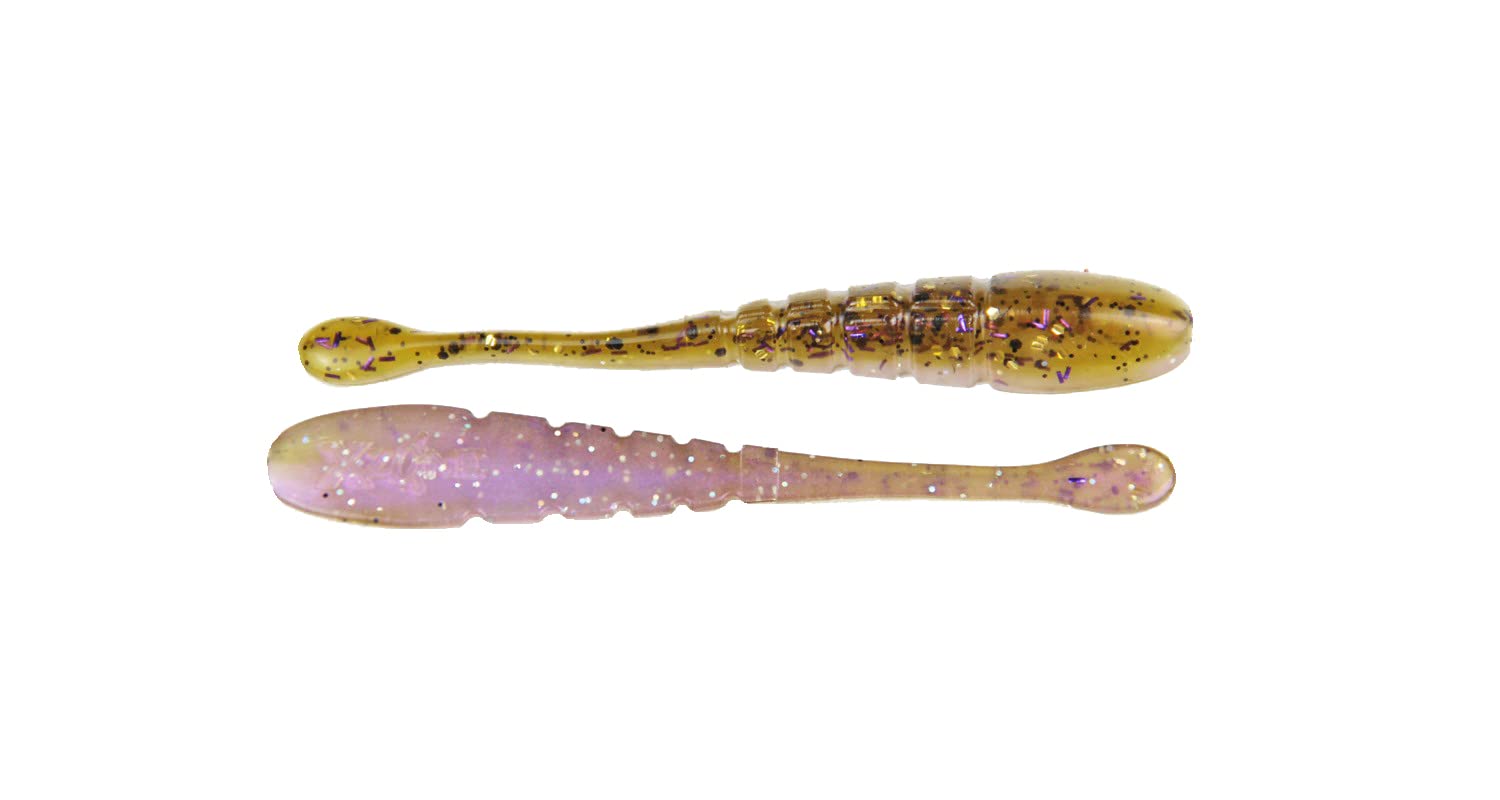 X Zone Lures Pro Series Slammer, Winning Drop Shot Baits for Bass That Fish Can't Resist, 4" (8 Pack)