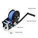 Manual Winches, 3200lbs Small Hand Winch Alloy Steel Strong Traction 2 Way Ratchet Anti Slip Handle Trailer Winch for Industry