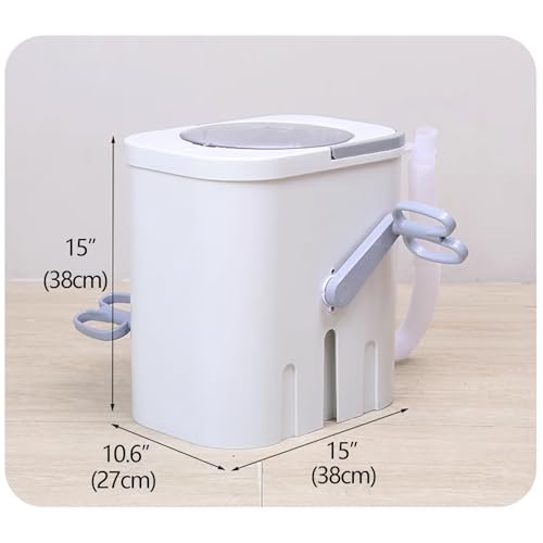 Non-electric Washing Machine, Compact Hand Crank Foot Pedal Rotary Washer - Portable Manual Clothes Washer for Dorm, Apartment, RV - Image 7
