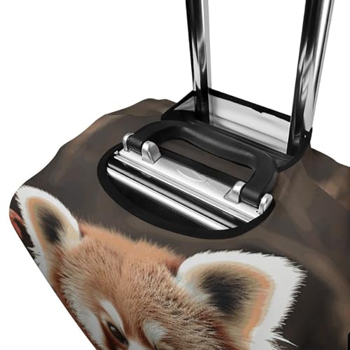 Red Pandas Luggage Cover, Washable Elastic Suitcase Cover Protector Fit 18-32 Inch Luggage 5