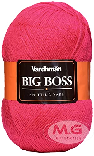 Image of Vard hman Bigboss Melon (600 gm) Wool Ball Hand Knitting Wool /Art Craft Soft Fingering Crochet Hook Yarn, Needle Knitting Yarn Thread dye MG YJ