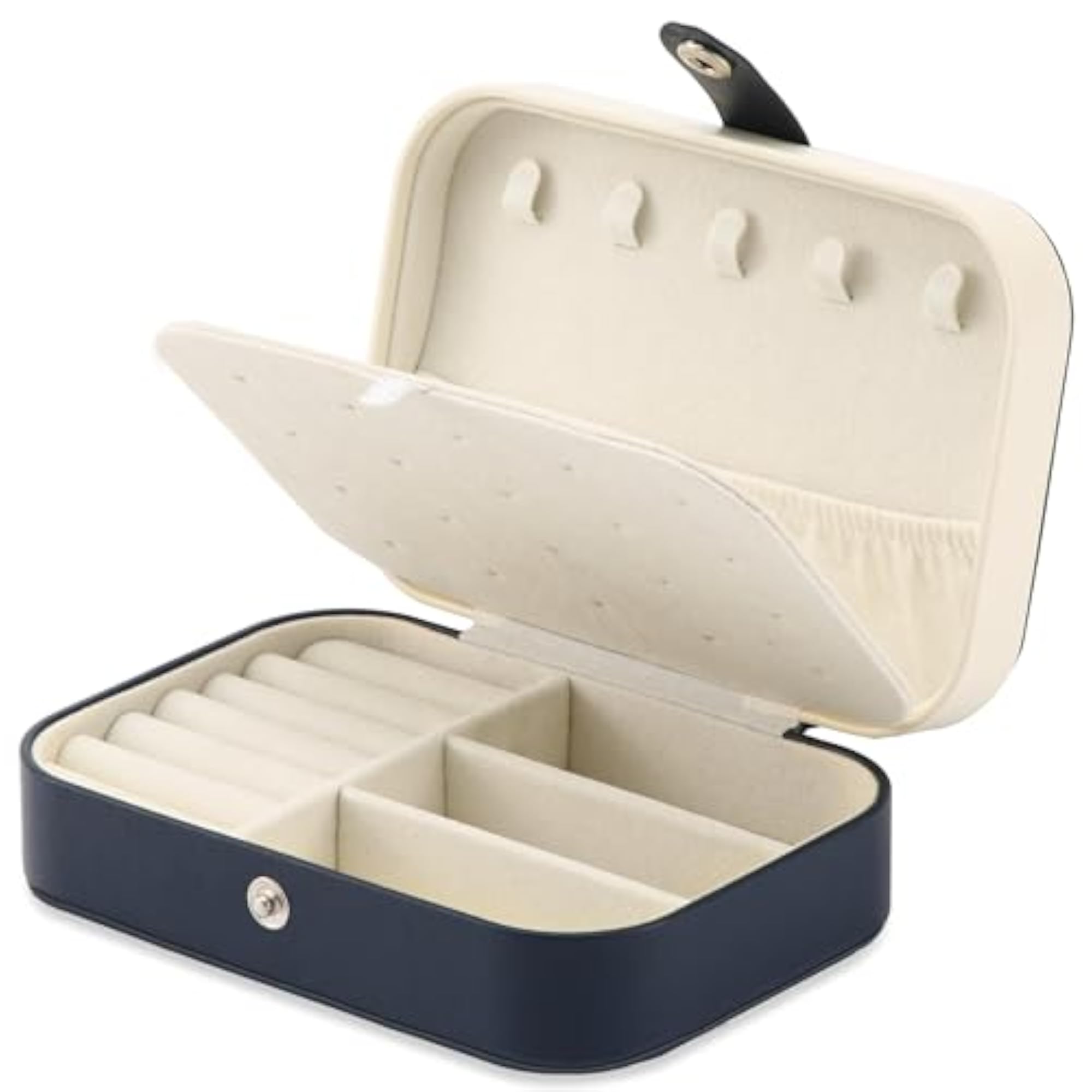 Travel Jewelry Box, Portable PU Leather Organizer