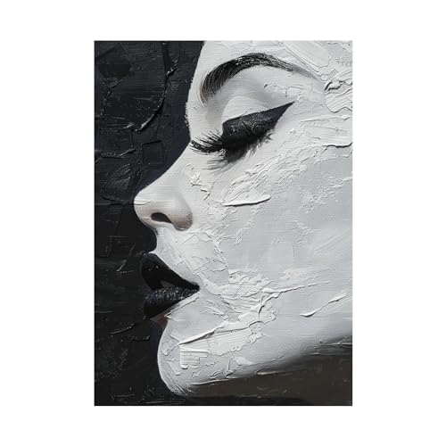 Toile décoration murale moderne peinture abstraite de visages haute finition