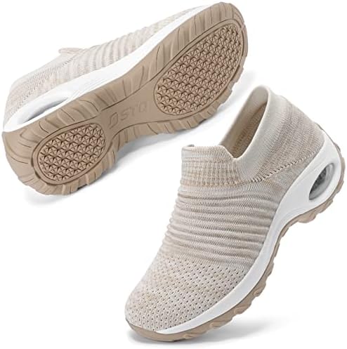 STQ Plantar Fasciitis Slip On Shoes for Women, Arch Support Sneak...