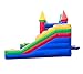 Inflatable Bounce House and Double Slide Combo Unit (Without Blower) - 16.5 x 15 x 11 Foot- Crossover Rainbow Castle Combo Bouncer, Kids Outdoor Toys, Jumpers for Kids