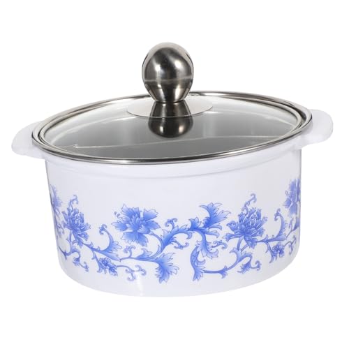 LABRIMP 小型ステンレス鋼鍋 蓋付き 鍋 電磁調理器対応 耐久性スープポット 一人用火鍋 シチュー調理に